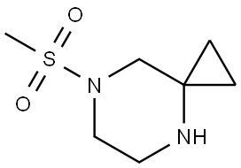 7-(Methylsulfonyl)-4,7-diazaspiro[2.5]octane Structure