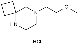 8-(2-Methoxyethyl)-5,8-diazaspiro[3.5]nonane (hydrochloride) Structure