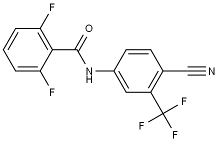 Benzamide, N-[4-cyano-3-(trifluoromethyl)phenyl]-2,6-difluoro- Structure