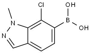 (7-chloro-1-methyl-1H-indazol-6-yl)boronic acid Structure