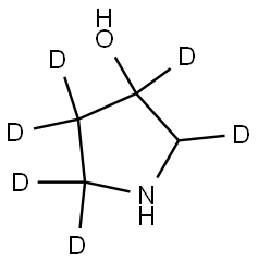 pyrrolidin-2,3,4,4,5,5-d6-3-ol Structure