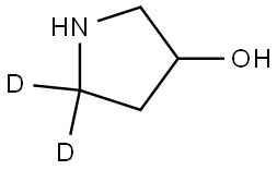 pyrrolidin-5,5-d2-3-ol Structure