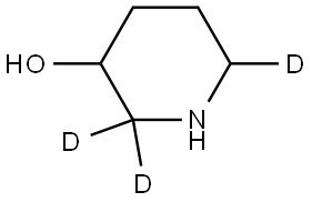 piperidin-2,2,6-d3-3-ol Structure