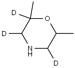 2,6-dimethylmorpholine-2,3,5-d3 Structure