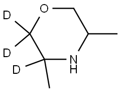 3,5-dimethylmorpholine-2,2,3-d3 Structure