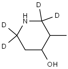 3-methylpiperidin-2,2,6,6-d4-4-ol Structure