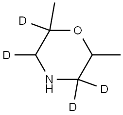 2,6-dimethylmorpholine-2,3,5,5-d4 Structure