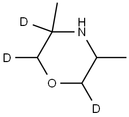 3,5-dimethylmorpholine-2,3,6-d3 Structure