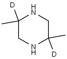 2,5-dimethylpiperazine-2,5-d2 Structure