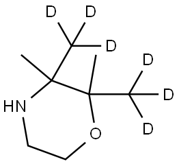 2,3-dimethyl-2,3-bis(methyl-d3)morpholine Structure