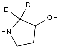 pyrrolidin-2,2-d2-3-ol Structure