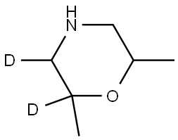 2,6-dimethylmorpholine-2,3-d2 Structure