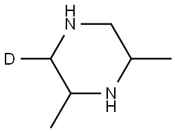 2,6-dimethylpiperazine-3-d Structure