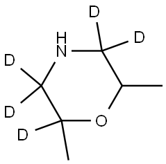 2,6-dimethylmorpholine-2,3,3,5,5-d5 Structure