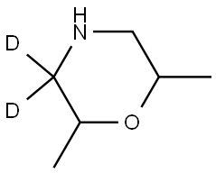 2,6-dimethylmorpholine-3,3-d2 Structure