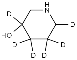 piperidin-3,4,4,5,5,6-d6-3-ol Structure