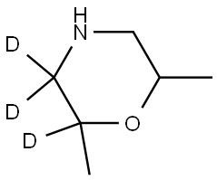 2,6-dimethylmorpholine-2,3,3-d3 Structure