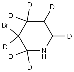 3-bromopiperidine-2,2,3,4,4,5,6-d7 Structure