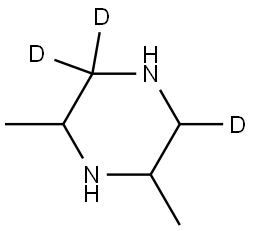 2,6-dimethylpiperazine-3,3,5-d3 Structure