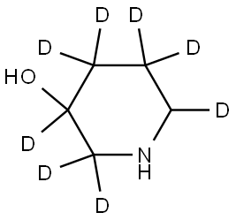 piperidin-2,2,3,4,4,5,5,6-d8-3-ol Structure