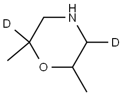 2,6-dimethylmorpholine-2,5-d2 Structure