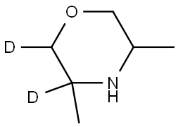 3,5-dimethylmorpholine-2,3-d2 Structure