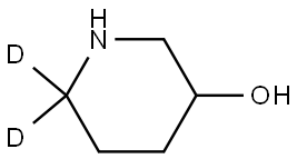 piperidin-6,6-d2-3-ol Structure