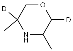 3,5-dimethylmorpholine-2,5-d2 Structure