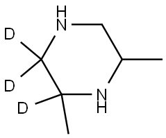 2,6-dimethylpiperazine-2,3,3-d3 Structure