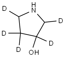 pyrrolidin-2,3,4,4,5-d5-3-ol Structure