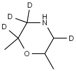 2,6-dimethylmorpholine-2,3,3,5-d4 Structure