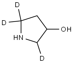 pyrrolidin-2,5,5-d3-3-ol Structure