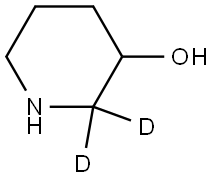 piperidin-2,2-d2-3-ol Structure