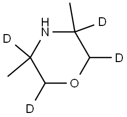 3,5-dimethylmorpholine-2,3,5,6-d4 Structure