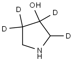 pyrrolidin-2,3,4,4-d4-3-ol Structure