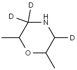 2,6-dimethylmorpholine-3,3,5-d3 Structure