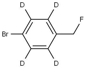 1-bromo-4-(fluoromethyl)benzene-2,3,5,6-d4 Structure