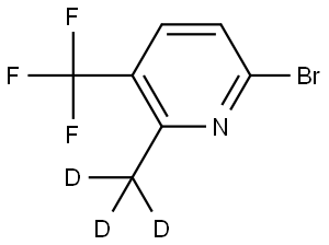 6-bromo-2-(methyl-d3)-3-(trifluoromethyl)pyridine Structure