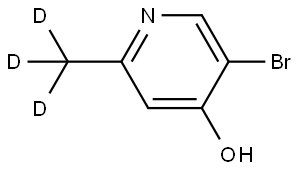 5-bromo-2-(methyl-d3)pyridin-4-ol Structure