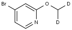 4-bromo-2-(methoxy-d2)pyridine Structure