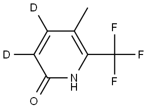 5-methyl-6-(trifluoromethyl)pyridin-3,4-d2-2-ol Structure