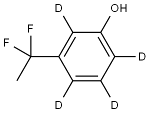 3-(1,1-difluoroethyl)phen-2,4,5,6-d4-ol Structure