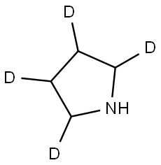 pyrrolidine-2,3,4,5-d4 Structure