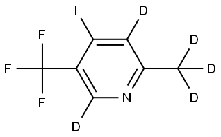 4-iodo-2-(methyl-d3)-5-(trifluoromethyl)pyridine-3,6-d2 Structure