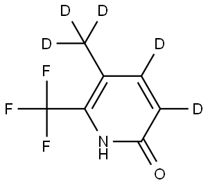 5-(methyl-d3)-6-(trifluoromethyl)pyridin-3,4-d2-2-ol Structure