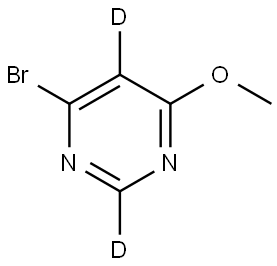 4-bromo-6-methoxypyrimidine-2,5-d2 Structure