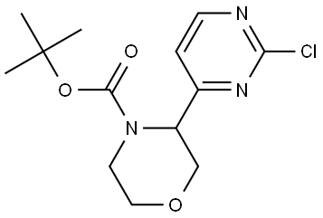 tert-butyl 3-(2-chloropyrimidin-4-yl)morpholine-4-carboxylate 구조식 이미지