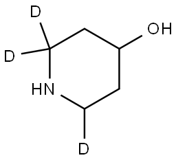 piperidin-2,2,6-d3-4-ol Structure