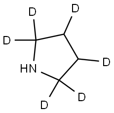 pyrrolidine-2,2,3,4,5,5-d6 Structure