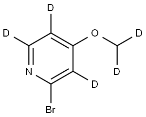 2-bromo-4-(methoxy-d2)pyridine-3,5,6-d3 Structure